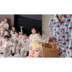 [Worn by Stray Kids] Tomato Print Pajama Set